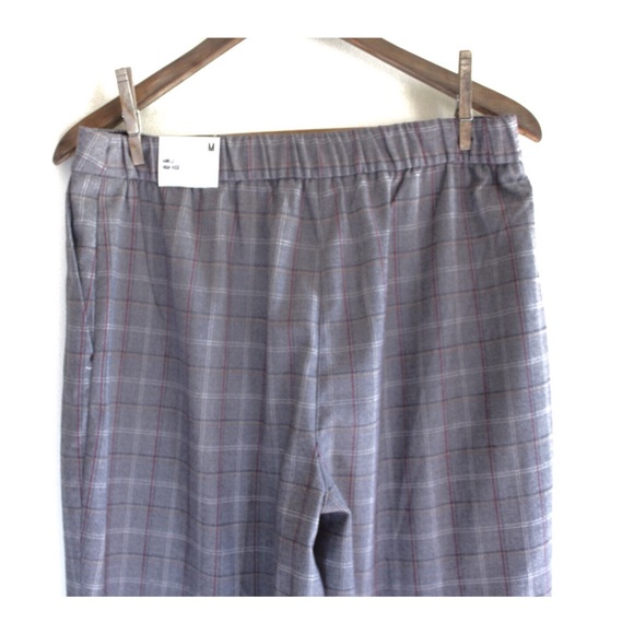 Express NWT High Waisted Plaid Button Front Pants - Picture 12 of 13